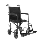 McKesson Lightweight Transport Chair, Black with Silver Vein Finish - 1065255_EA - 1