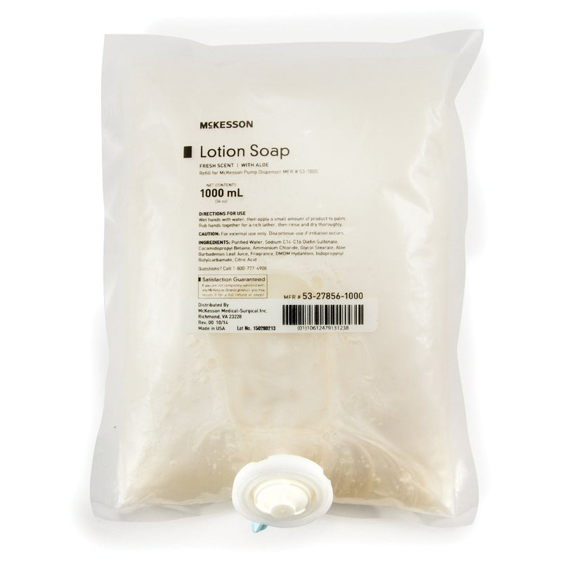 McKesson Lotion Soap, 1,000ml Refill Bag, Fresh Scent - 468272_EA - 2 McKesson Lotion Soap, 1,000ml Refill Bag, Fresh Scent - 468272_EA - 2