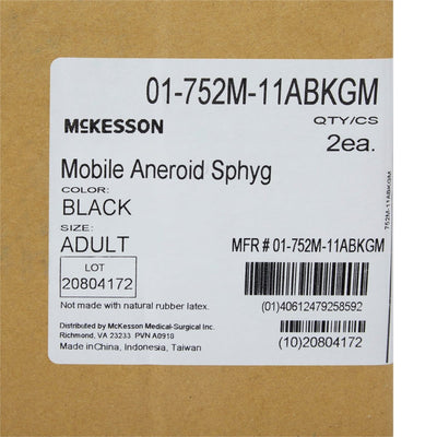 McKesson LUMEON Mobile Aneroid Sphygmomanometer Unit - 1178037_BX - 17 McKesson LUMEON Mobile Aneroid Sphygmomanometer Unit - 1178037_BX - 17