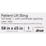 McKesson Mesh Full Body Commode Sling - 1065249_EA - 21 McKesson Mesh Full Body Commode Sling - 1065249_EA - 21