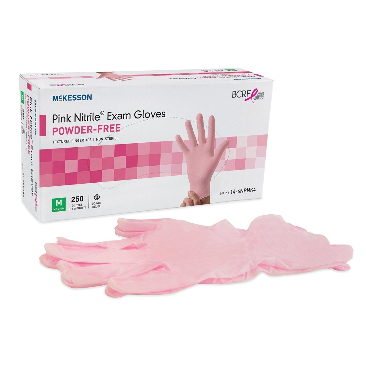 McKesson Nitrile Exam Glove, Pink - 1065403_BX - 1 McKesson Nitrile Exam Glove, Pink - 1065403_BX - 1