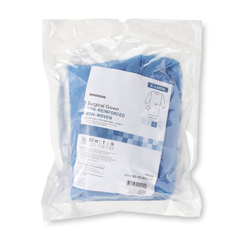 McKesson Non-Reinforced Surgical Gown with Towel - 1104453_PK - 25 McKesson Non-Reinforced Surgical Gown with Towel - 1104453_PK - 25