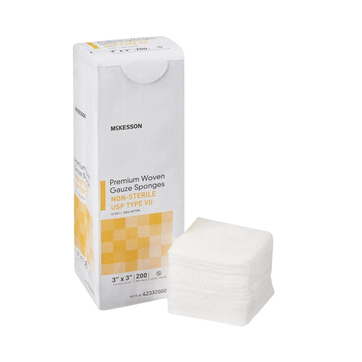 Mckesson Nonsterile USP Type VII Gauze Sponge - 1043628_CS - 1 Mckesson Nonsterile USP Type VII Gauze Sponge - 1043629_CS - 2