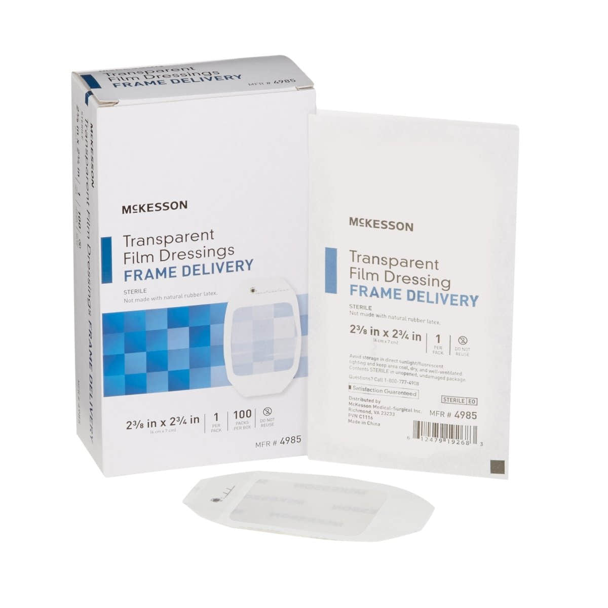 McKesson Octagonal Sterile Dressing with Frame-Style Delivery, 2-3/8 x 2-3/4 Inch, Transparent - 886408_BX - 1 McKesson Octagonal Sterile Dressing with Frame-Style Delivery, 2-3/8 x 2-3/4 Inch, Transparent - 886408_BX - 1