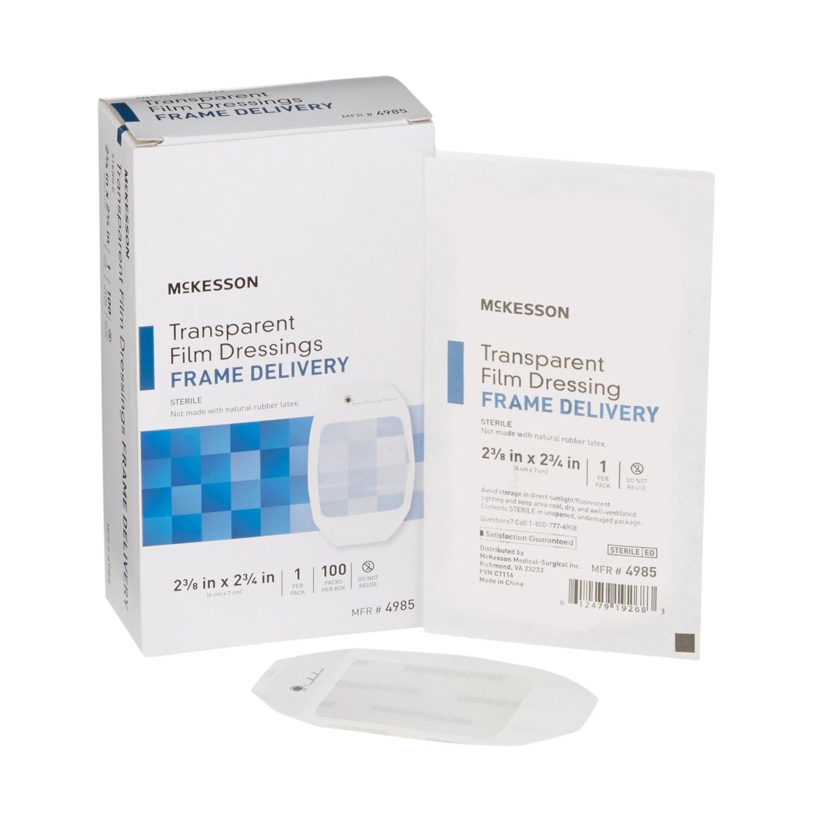 McKesson Octagonal Sterile Dressing with Frame-Style Delivery, 2-3/8 x 2-3/4 Inch, Transparent - 886408_BX - 1 McKesson Octagonal Sterile Dressing with Frame-Style Delivery, 2-3/8 x 2-3/4 Inch, Transparent - 886408_BX - 1