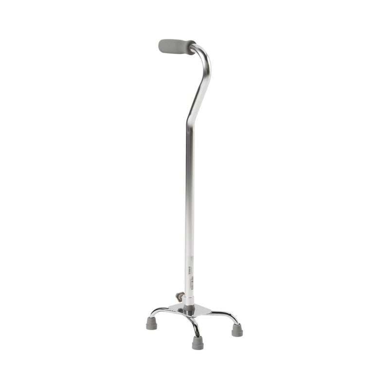 McKesson Offset Quad Cane, Chrome - 1065219_EA - 1 McKesson Offset Quad Cane, Chrome - 1065219_EA - 1