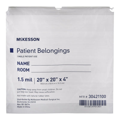 McKesson Patient Belongings Bag - 447753_EA - 33 McKesson Patient Belongings Bag - 447753_EA - 33