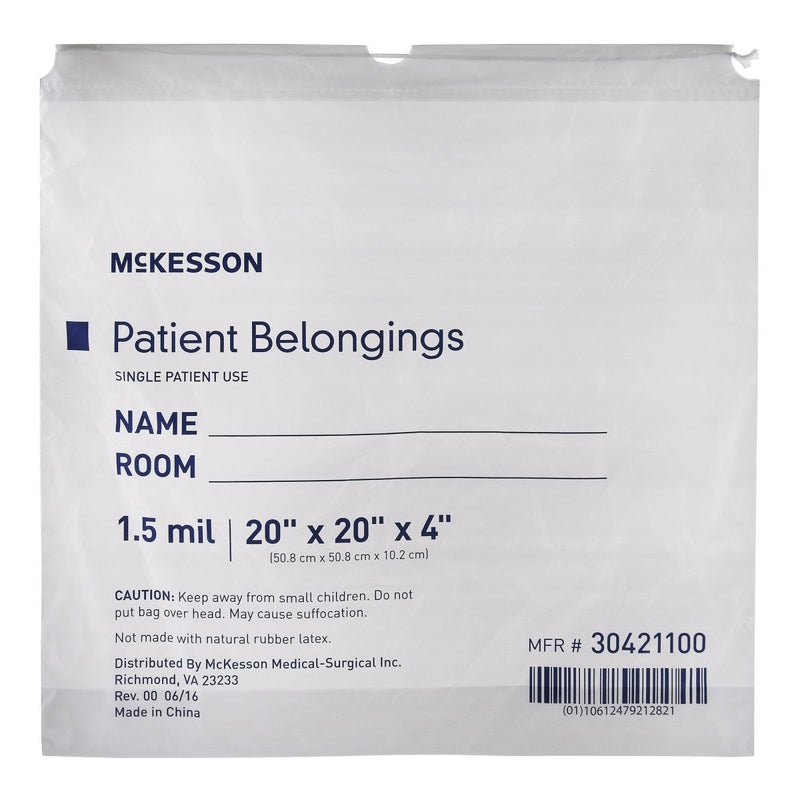 McKesson Patient Belongings Bag - 447753_EA - 33 McKesson Patient Belongings Bag - 447753_EA - 33