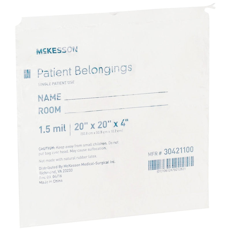 McKesson Patient Belongings Bag - 447753_EA - 31 McKesson Patient Belongings Bag - 447753_EA - 31