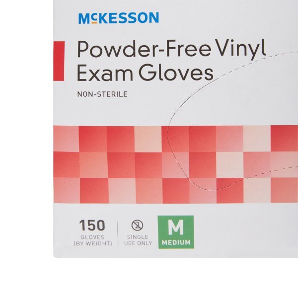 McKesson Powder-Free Vinyl Exam Gloves - 832683_BX - 7 McKesson Powder-Free Vinyl Exam Gloves - 832683_BX - 7