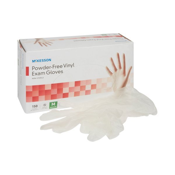McKesson Powder-Free Vinyl Exam Gloves - 832683_BX - 6 McKesson Powder-Free Vinyl Exam Gloves - 832683_BX - 6