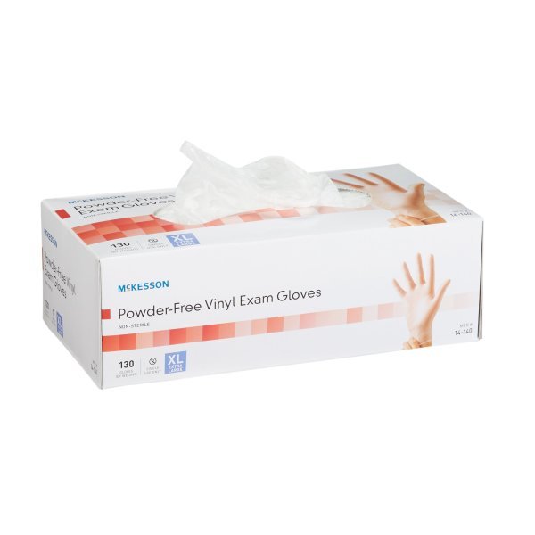 McKesson Powder-Free Vinyl Exam Gloves - 833078_BX - 9 McKesson Powder-Free Vinyl Exam Gloves - 833078_BX - 9
