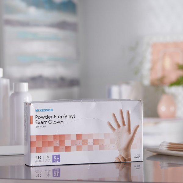 McKesson Powder-Free Vinyl Exam Gloves - 833078_BX - 14 McKesson Powder-Free Vinyl Exam Gloves - 833078_BX - 14