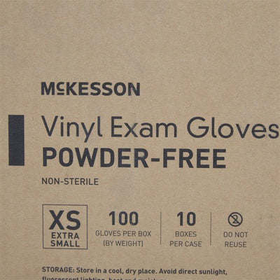 McKesson Powder-Free Vinyl Exam Gloves - 712735_CS - 19 McKesson Powder-Free Vinyl Exam Gloves - 712735_CS - 19
