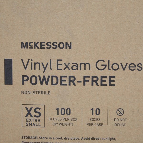 McKesson Powder-Free Vinyl Exam Gloves - 712735_CS - 19 McKesson Powder-Free Vinyl Exam Gloves - 712735_CS - 19