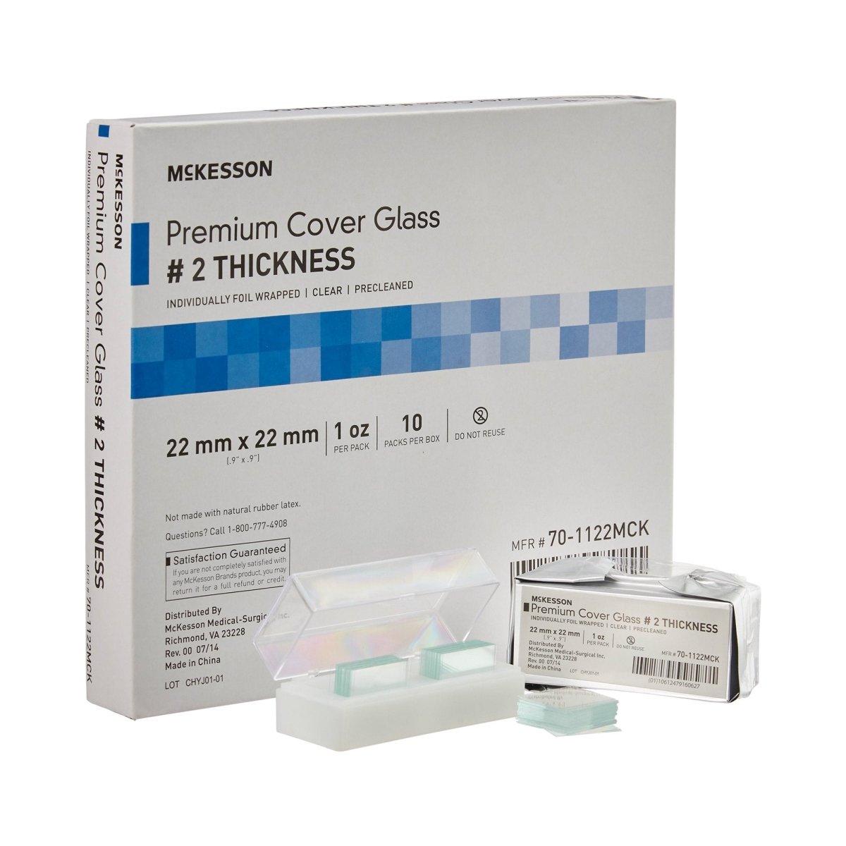 Mckesson Premium No. 2 Thickness Cover Glass - 938365_BX - 1 Mckesson Premium No. 2 Thickness Cover Glass - 938365_BX - 1