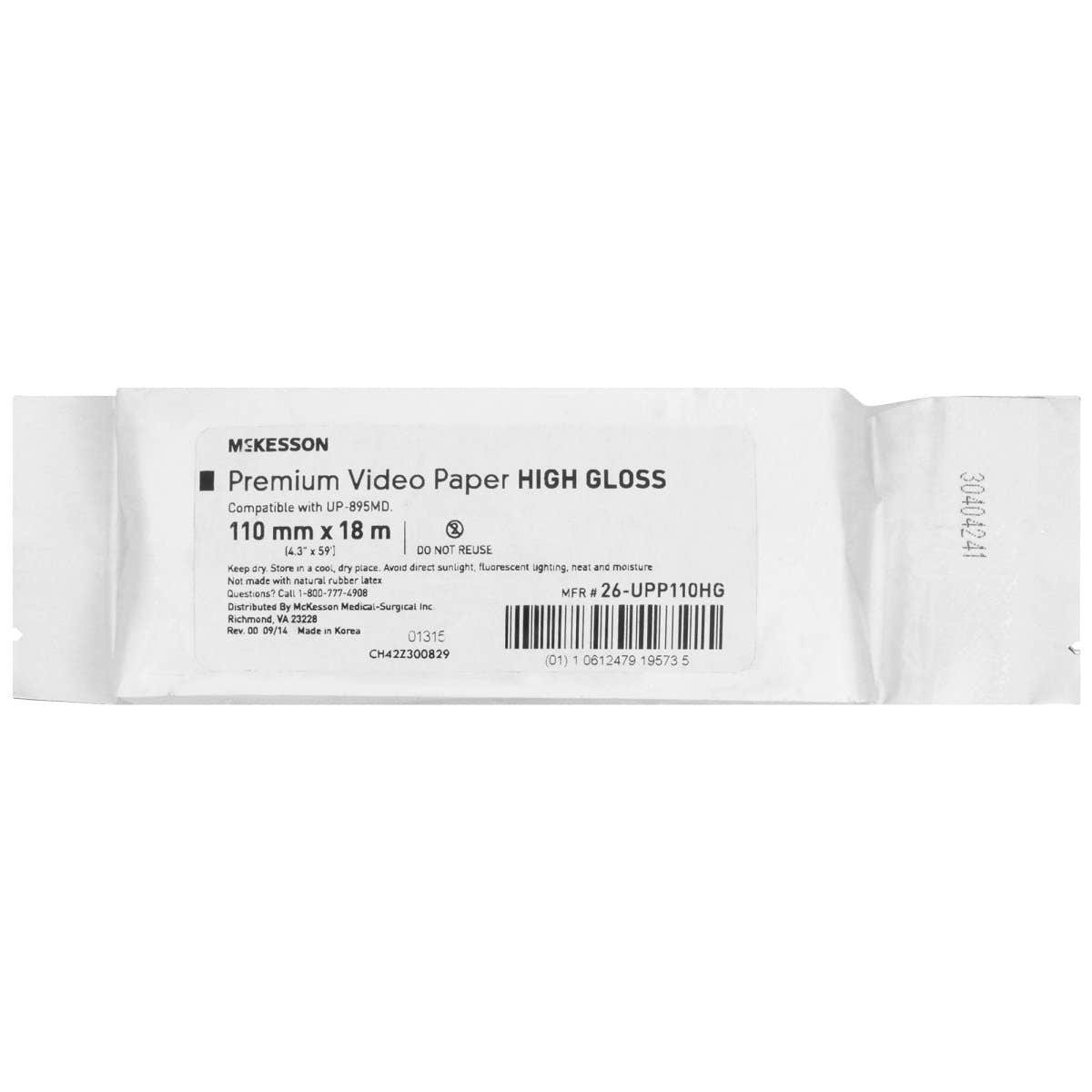 Mckesson Premium Video Paper - 955260_CS - 1 Mckesson Premium Video Paper - 955264_CS - 2