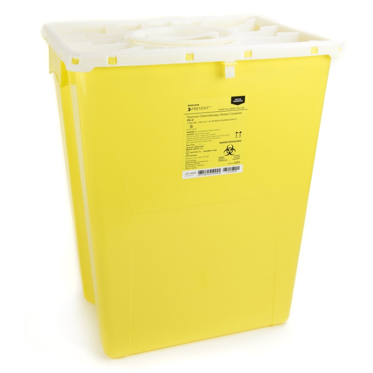 Mckesson Prevent Chemotherapy Sharps Container - 869602_CS - 1 Mckesson Prevent Chemotherapy Sharps Container - 869602_CS - 1