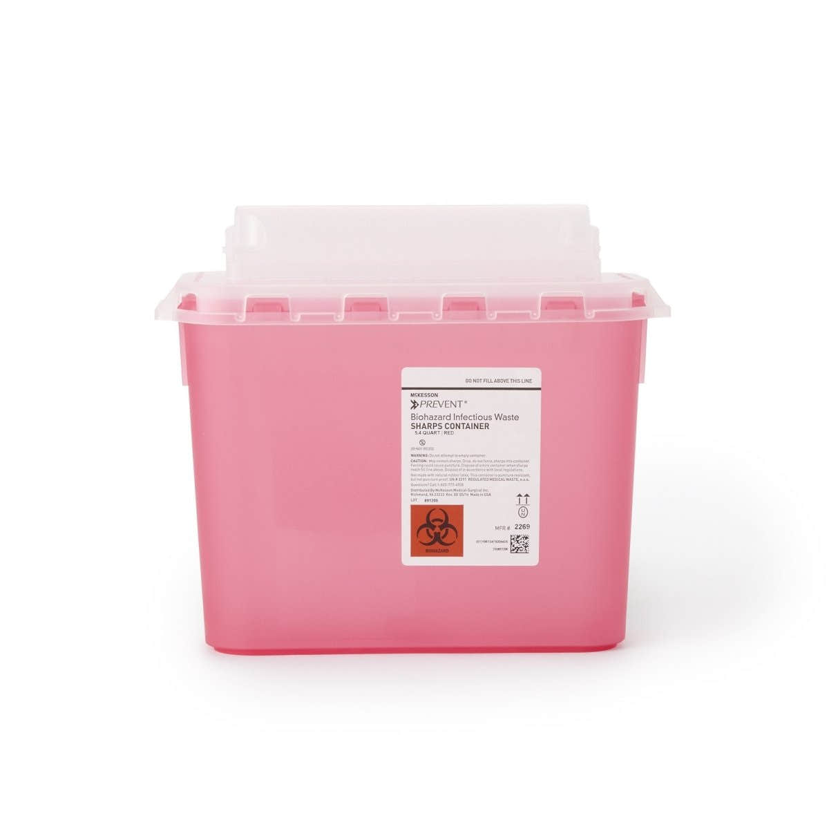 Mckesson Prevent Two Piece Sharps Container - 854862_CS - 1 Mckesson Prevent Two Piece Sharps Container - 854862_CS - 1