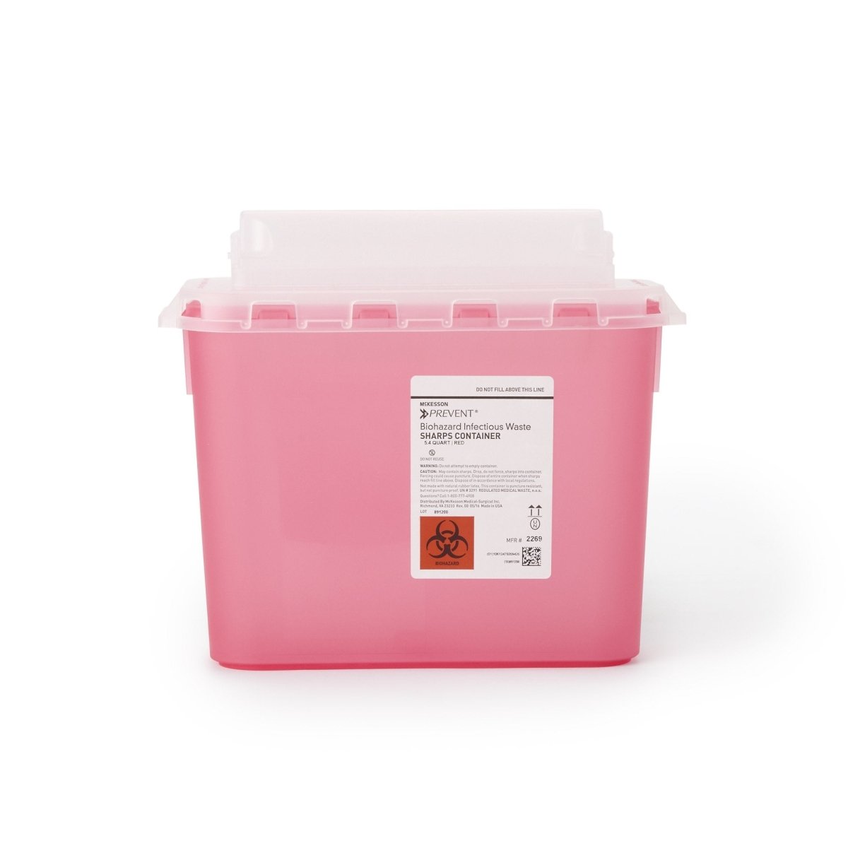 Mckesson Prevent Two Piece Sharps Container - 854862_CS - 1 Mckesson Prevent Two Piece Sharps Container - 854862_CS - 1