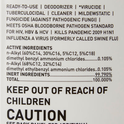 McKesson Pro-Tech Surface Disinfectant Cleaner Alcohol-Based Liquid, Non-Sterile, Citrus Scent - 484483_EA - 14 McKesson Pro-Tech Surface Disinfectant Cleaner Alcohol-Based Liquid, Non-Sterile, Citrus Scent - 484483_EA - 14