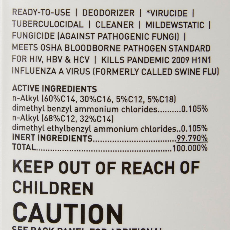 McKesson Pro-Tech Surface Disinfectant Cleaner Alcohol-Based Liquid, Non-Sterile, Citrus Scent - 484483_EA - 14 McKesson Pro-Tech Surface Disinfectant Cleaner Alcohol-Based Liquid, Non-Sterile, Citrus Scent - 484483_EA - 14