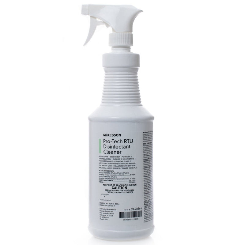 McKesson Pro-Tech Surface Disinfectant Cleaner Alcohol-Based Liquid, Non-Sterile, Citrus Scent - 484484_EA - 31 McKesson Pro-Tech Surface Disinfectant Cleaner Alcohol-Based Liquid, Non-Sterile, Citrus Scent - 484484_EA - 31