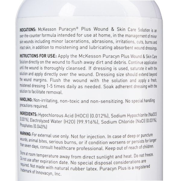 McKesson Puracyn Plus Wound Irrigation Solution - 1113217_CS - 7 McKesson Puracyn Plus Wound Irrigation Solution - 1113217_CS - 7