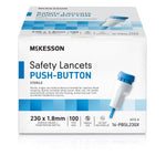 Mckesson Push Button Safety Lancet - 1217990_BX - 2 Mckesson Push Button Safety Lancet - 1217990_BX - 2