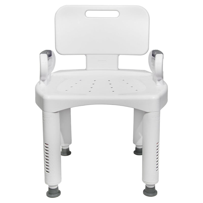 McKesson Removable Arm Rail Plastic Removable Back Bath Bench, 20½ Inch Width - 1065204_EA - 13 McKesson Removable Arm Rail Plastic Removable Back Bath Bench, 20½ Inch Width - 1065204_EA - 13