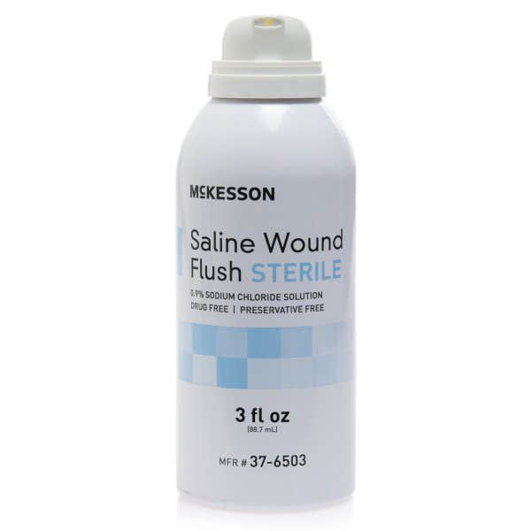 McKesson Saline Wound Flush, Spray Can, Sterile - 636352_EA - 1 McKesson Saline Wound Flush - 636352_EA - 2