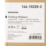 McKesson Steel Bariatric Folding Walker, 32½ – 39 Inch Height - 1065262_EA - 12 McKesson Steel Bariatric Folding Walker, 32½ – 39 Inch Height - 1065262_EA - 12