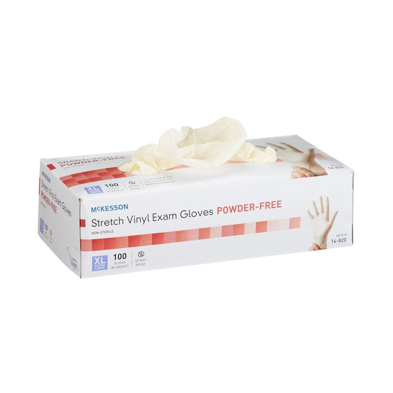McKesson Stretch Vinyl Exam Glove, Ivory - 409745_BX - 4 McKesson Stretch Vinyl Exam Glove, Ivory - 409745_BX - 4