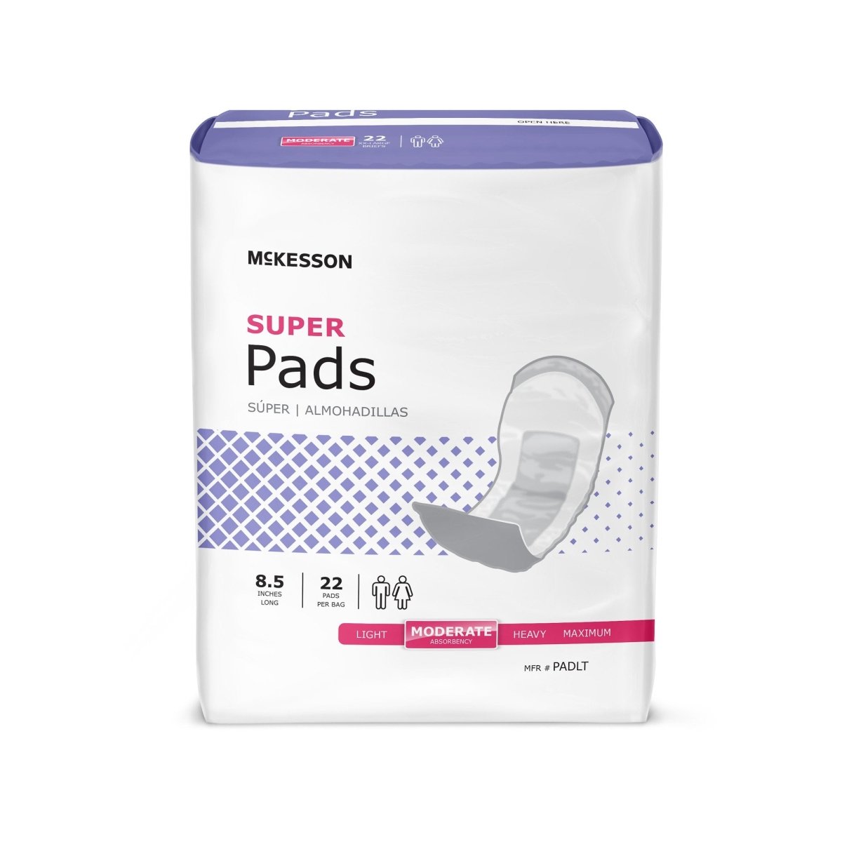 McKesson Super Moderate Absorbency Bladder Control Pad - 884158_CS - 1 McKesson Super Moderate Absorbency Bladder Control Pad - 884158_CS - 1