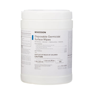 McKesson Surface Disinfectant Wipes, Large Canister - 880563_CS - 11 McKesson Surface Disinfectant Wipes, Large Canister - 880563_CS - 11
