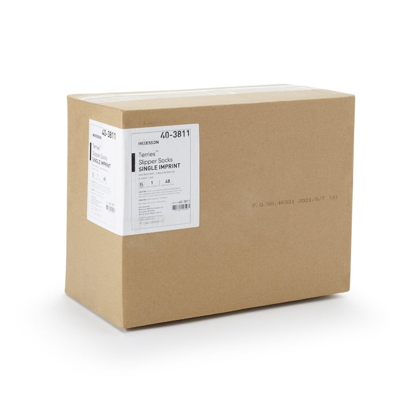 McKesson Terries Adult Slipper Socks - 553041_PR - 64 McKesson Terries Adult Slipper Socks - 553041_PR - 64