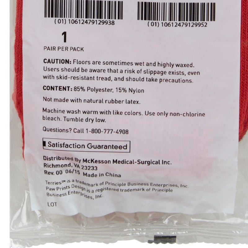 McKesson Terries Adult Slipper Socks - 553041_PR - 63 McKesson Terries Adult Slipper Socks - 553041_PR - 63
