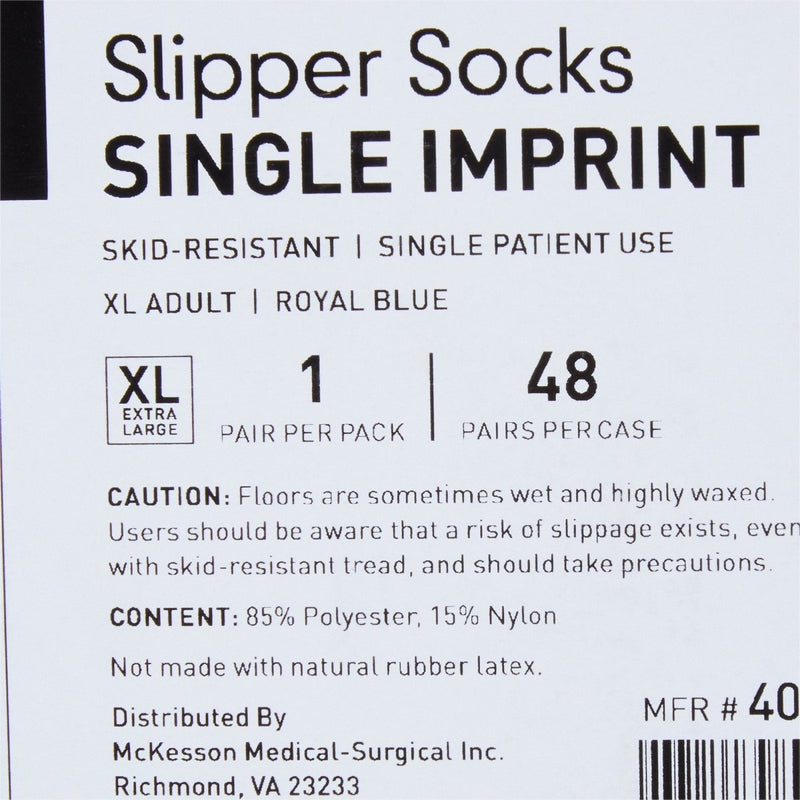 McKesson Terries Adult Slipper Socks - 334875_PR - 88 McKesson Terries Adult Slipper Socks - 334875_PR - 88