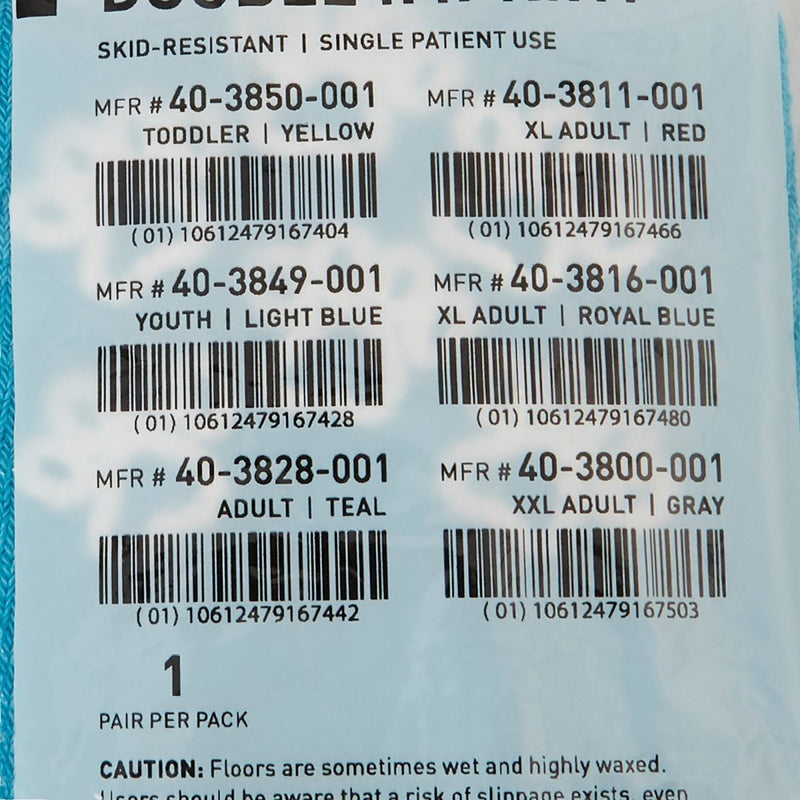 McKesson Terries Adult Slipper Socks Skid-Resistant Tread Sole and Top - 558994_PR - 8 McKesson Terries Adult Slipper Socks Skid-Resistant Tread Sole and Top - 558994_PR - 8