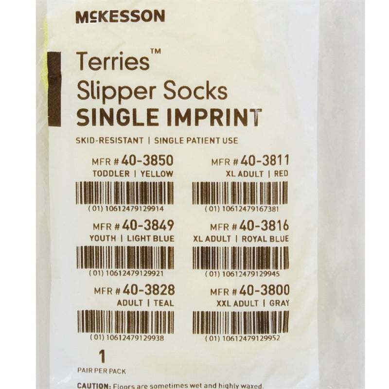 McKesson Toddler Slipper Socks Skid-Resistant Tread Sole - 334872_PR - 4 McKesson Toddler Slipper Socks Skid-Resistant Tread Sole - 334872_PR - 4