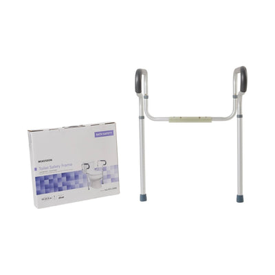 McKesson Toilet Safety Rail, Gray Aluminum - 1103368_CS - 1 McKesson Toilet Safety Rail, Gray Aluminum - 1103368_CS - 1