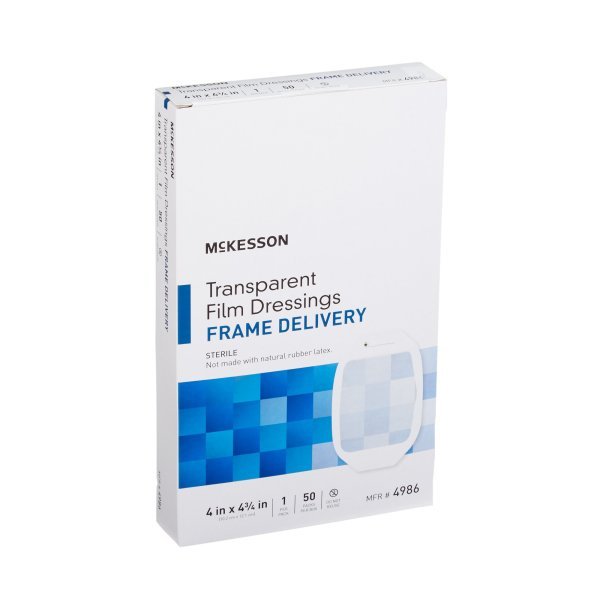 McKesson Transparent Film Dressing with Frame-Style Delivery - 886409_BX - 13 McKesson Transparent Film Dressing with Frame-Style Delivery - 886409_BX - 13