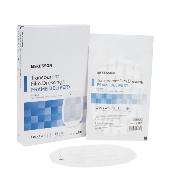 McKesson Transparent Film Dressing with Frame-Style Delivery - 886409_CS - 14 McKesson Transparent Film Dressing with Frame-Style Delivery - 886409_CS - 14