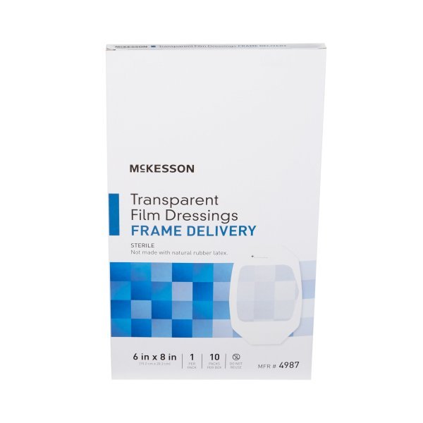 McKesson Transparent Film Dressing with Frame-Style Delivery - 886410_BX - 6 McKesson Transparent Film Dressing with Frame-Style Delivery - 886410_BX - 6