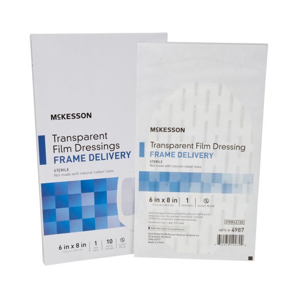 McKesson Transparent Film Dressing with Frame-Style Delivery - 886410_CS - 8 McKesson Transparent Film Dressing with Frame-Style Delivery - 886410_CS - 8