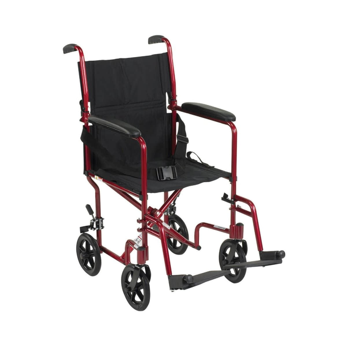 McKesson Transport Chair, Red - 1128901_EA - 1 McKesson Transport Chair, Red - 1128901_EA - 1
