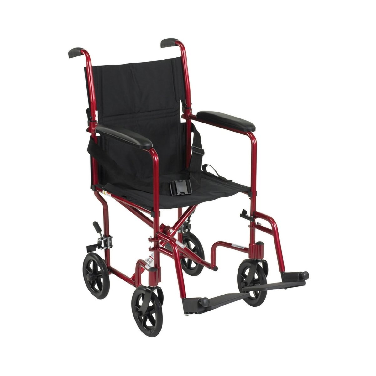 McKesson Transport Chair, Red - 1128901_EA - 1 McKesson Transport Chair, Red - 1128901_EA - 1