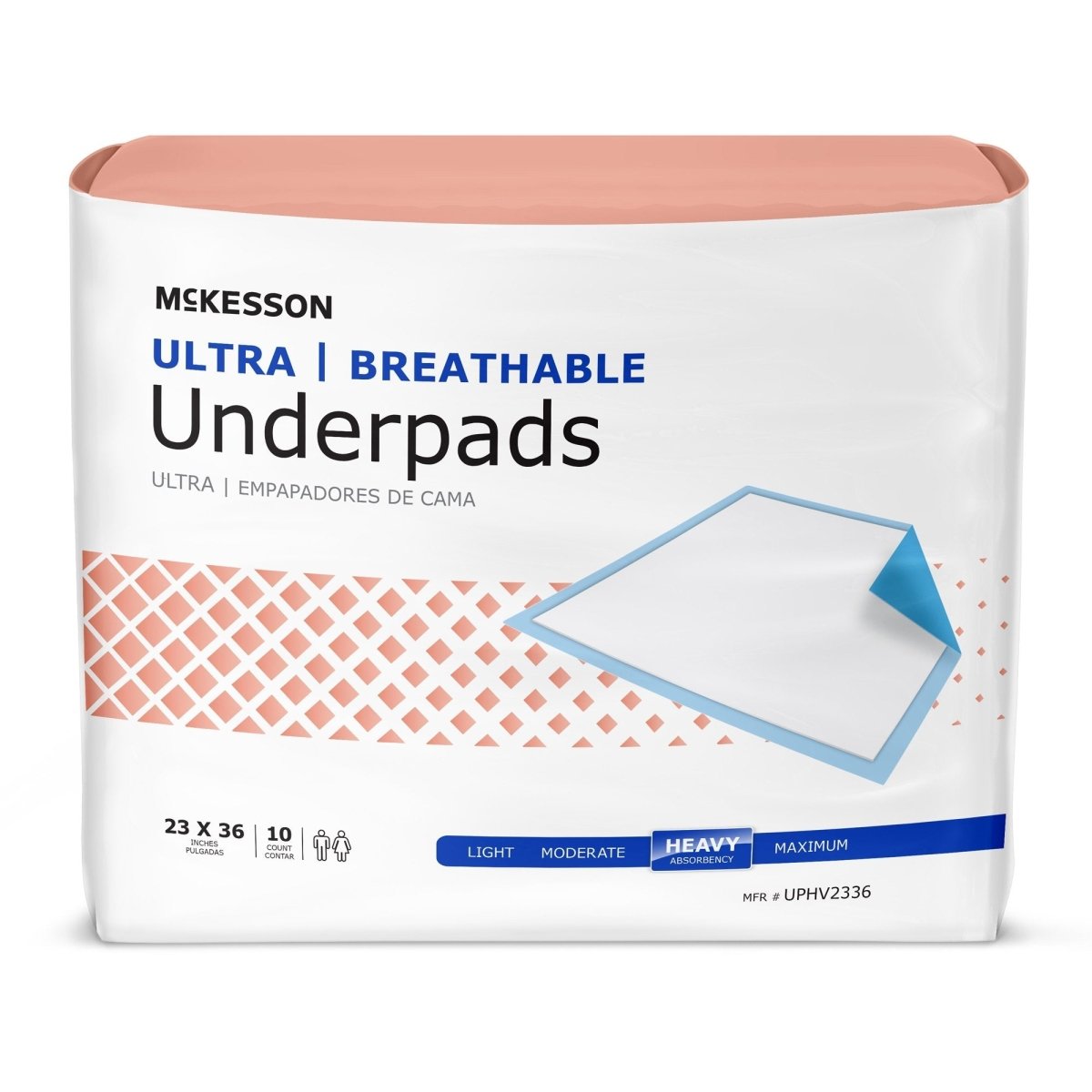 McKesson Ultra Breathable Heavy Absorbency Low Air Loss Underpad, 23 x 36 Inch - 724054_BG - 1 McKesson Ultra Breathable Heavy Absorbency Low Air Loss Underpad, 23 x 36 Inch - 724054_BG - 1