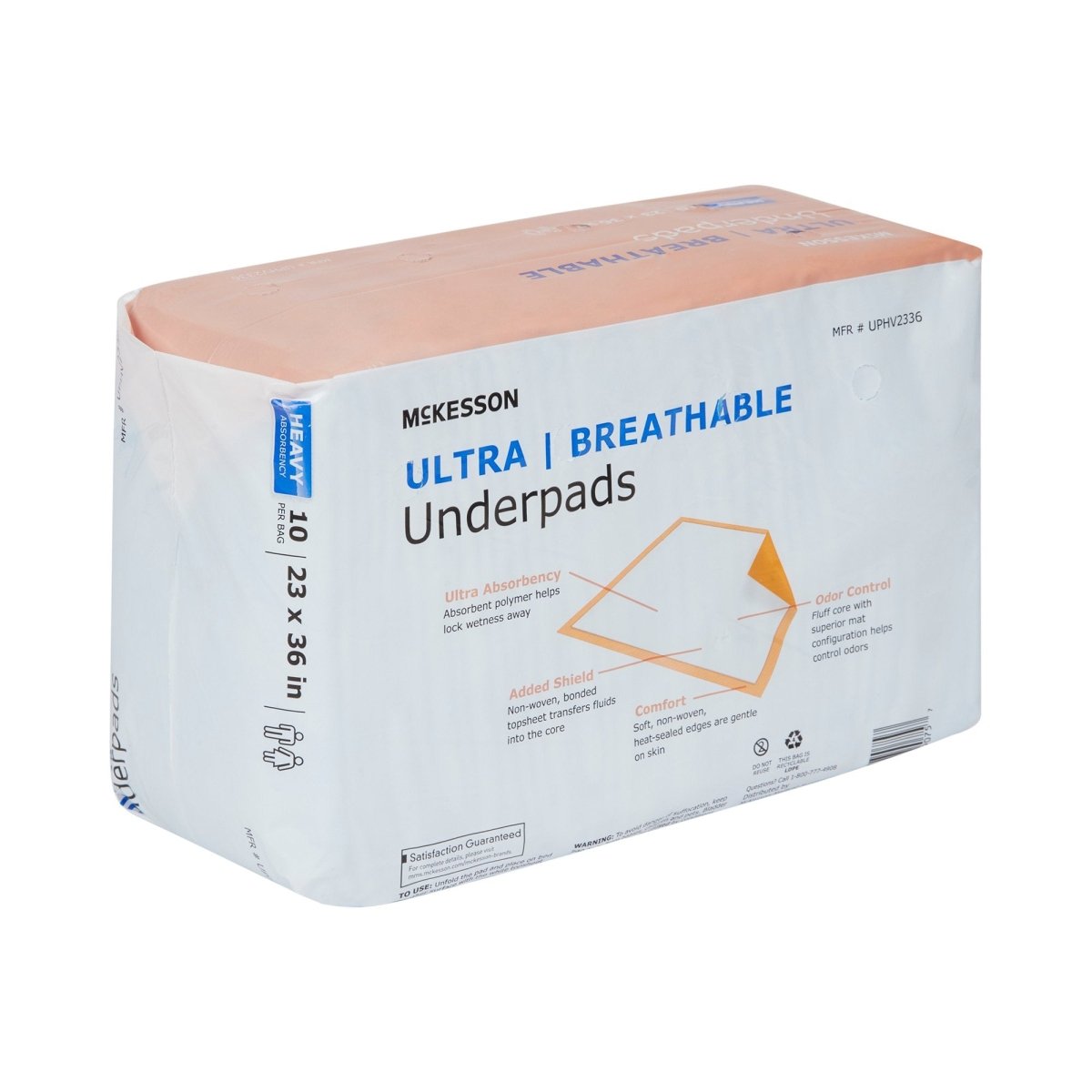 McKesson Ultra Breathable Heavy Absorbency Low Air Loss Underpad, 23 x 36 Inch - 724054_BG - 1 McKesson Ultra Breathable Low Air Loss Underpads - 724054_BG - 2