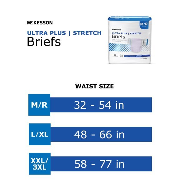 McKesson Ultra Plus Stretch Incontinence Briefs - 973140_BG - 6 McKesson Ultra Plus Stretch Incontinence Briefs - 973140_BG - 6